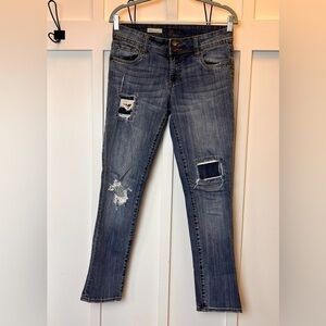 Kut From The Kloth Jeans Distressed Cameron Straight Leg 31 X 28 No Tags Grunge